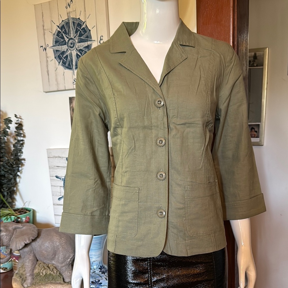 NWT northern reflections size small kimono sleeve Olive Green Women's Jacket